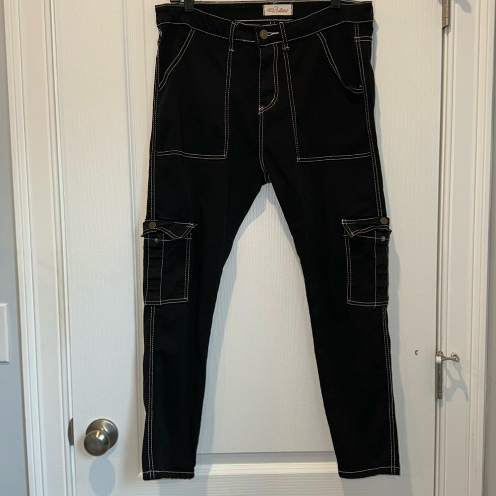 Black And White Pants With Pockets Size 14